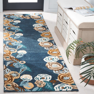 Safavieh Chelsea Hooked Rug 292 HK292 Tufted Floral Rug Blue / Ivory HK292M-6