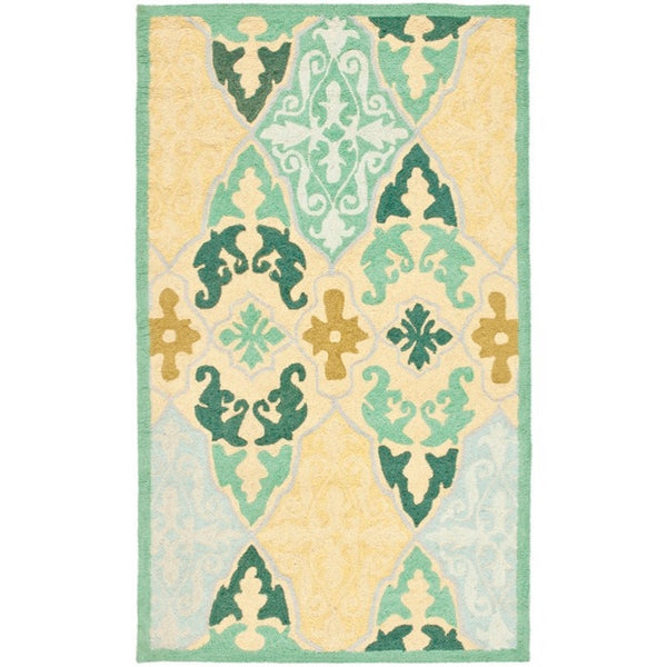 Hk725 Hand Hooked Wool Pile Rug - Luxurious Artisan Design for Elegant Home Décor and Comfort