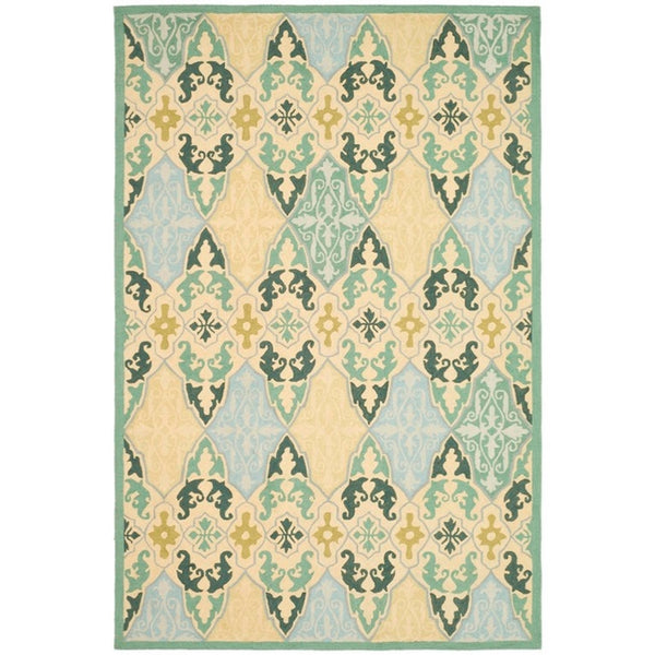 Hk725 Hand Hooked Wool Pile Rug - Luxurious Artisan Design for Elegant Home Décor and Comfort