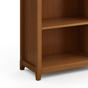 English Elm Amherst 30-Inch Solid Wood Bookcase – Handcrafted Light Golden Brown Storage For Home & Office B136P158329