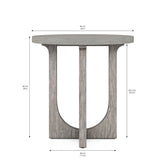 A.R.T. Furniture Vault Round Chairside Table 285303-2354 Gray 285303-2354