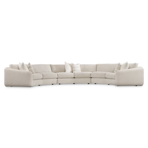 Bernhardt Bernhardt Crescent Soleil 3-Piece Fabric Sectional — Made-To-Order Midcentury Modern Lounge Sofa K2177