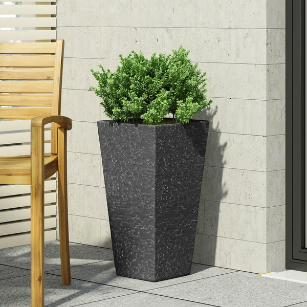 English Elm Mgo Concrete Tapered Outdoor Planter Handcrafted Weather Resistant Patio Entryway 73343.00