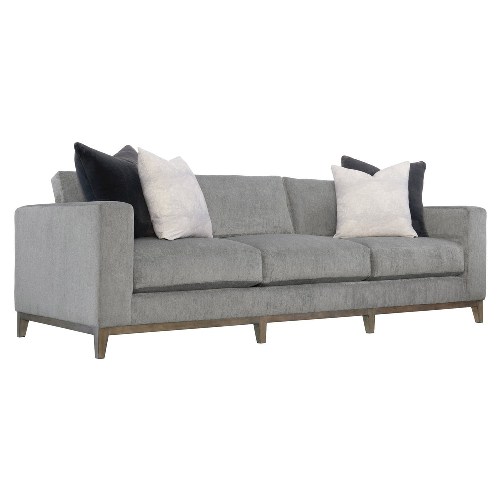 Bernhardt Bernhardt Noel Sofa — Made-To-Order 100"W Three-Seater With Feather-Down Cushions, Tapered Legs P7327A