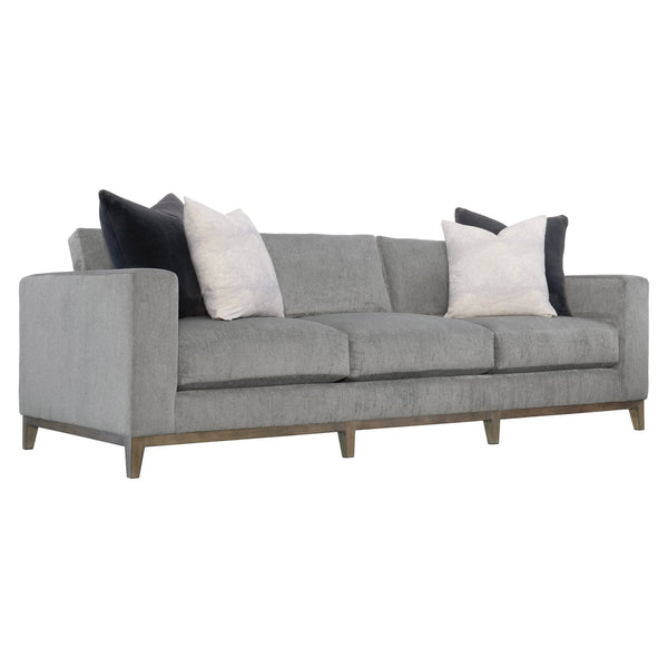 Bernhardt Bernhardt Noel Sofa — Made-To-Order 100"W Three-Seater With Feather-Down Cushions, Tapered Legs P7327A