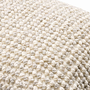Surya Haruko 18" Outdoor-ready Accent Pillow - Cozy Cottage Style, Soft Touch & Easy Care For Year-round Use Ivory Polyester,Polyester Hko001-2222p