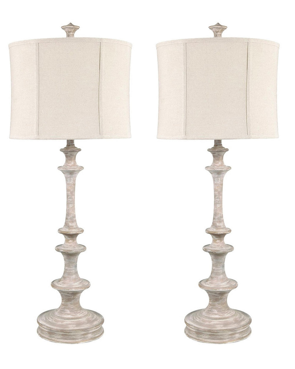 Crestview Collection 41.5" Dawson Country-inspired Resin Table Lamp With Oatmeal Shade For Cozy Home Decor Ambiance   Cvavp2034