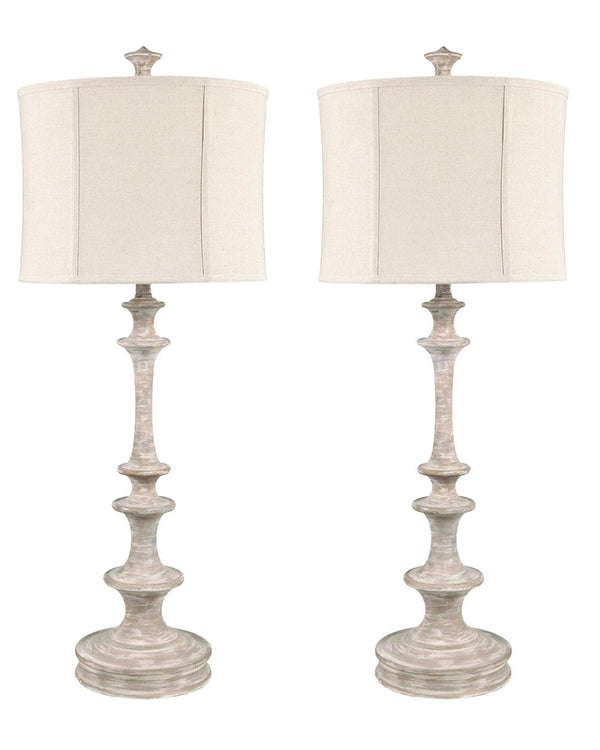 Crestview Collection 41.5" Dawson Country-inspired Resin Table Lamp With Oatmeal Shade For Cozy Home Decor Ambiance   Cvavp2034