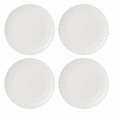 Lenox Wicker Creek Accent Plates, Set of 4 White, WHITE BONE CHINA 895307