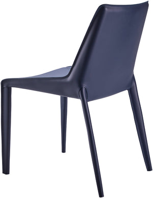 Hanks HKS-001 34"H x 23"W x 19"D, 34"H x 23"W x 19"D Dining Chair HKS-001  Upholstery: Navy; Base: Navy Surya