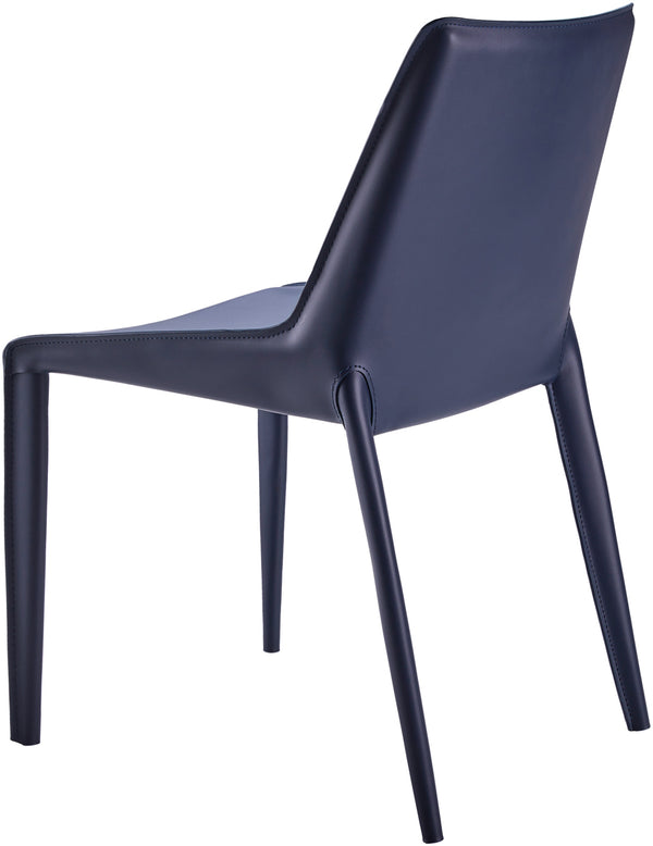 Hanks HKS-001 34"H x 23"W x 19"D, 34"H x 23"W x 19"D Dining Chair HKS-001  Upholstery: Navy; Base: Navy Surya