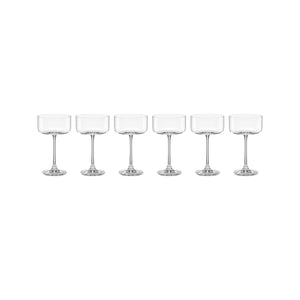 Lenox Tuscany Classics Straight Coupes, Set of 6 Clear, NO COLOR GLASS,CRYSTAL 897425