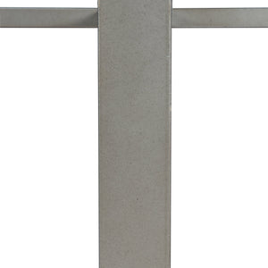 Bernhardt Bernhardt Logan Square Round Cast Concrete Dining Table, Bone Top & Gray Mist Steel Base, 54" K1416