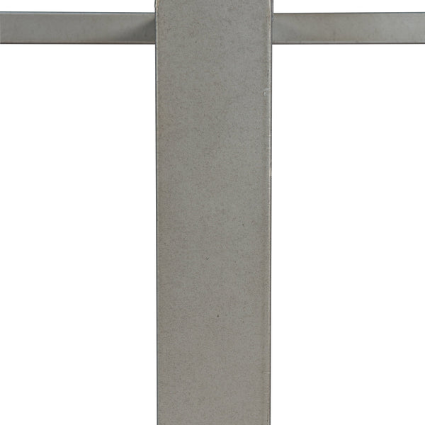 Bernhardt Bernhardt Logan Square Round Cast Concrete Dining Table, Bone Top & Gray Mist Steel Base, 54" K1416