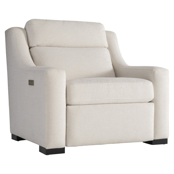 Bernhardt Bernhardt Germain Wingback Power Recliner Chair With Usb Port, Bustle Back & Exposed Wood Legs B222RO