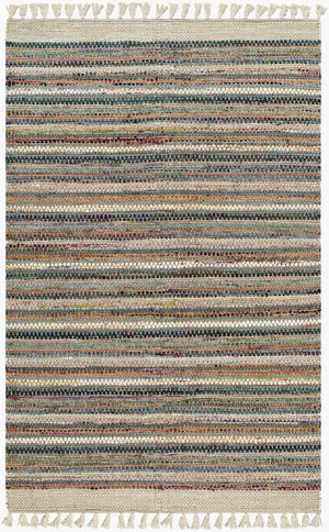 Livabliss Halifax Artisan Cotton Flatweave Rug Bohemian Global Style for Entryways and Accent Spaces Sage, Sandstone 2' x 3' HLF2300-23