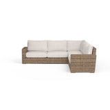 Havana Sectional in Canvas Natural w/ Self Welt SW1701-SEC-5404 Sunset West