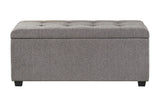 Parker House Parker Living Sleep Avery - Stream Storage Bench Stream Grey 100% Polyester (W) BAVE-BENCH-STR