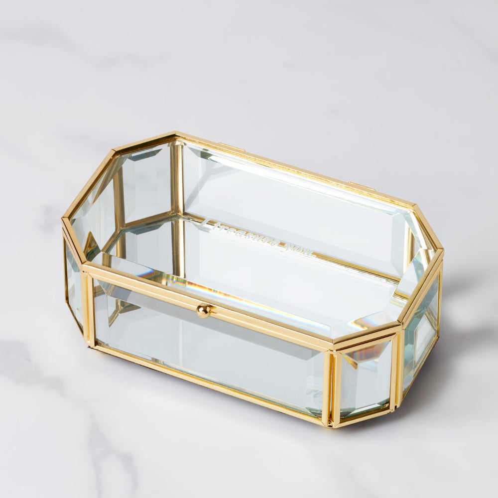 Lenox Kate Spade "I Treasure You" Clear Jewelry Box Clear, NO COLOR GLASS,CRYSTAL 897379