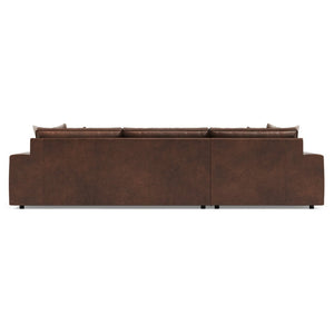 Bernhardt Bernhardt Nest Full Grain Leather Sectional with Deep Cushions for Modern Living Rooms K2237