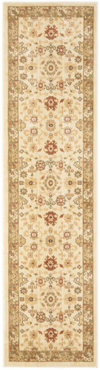 Safavieh Hlm1738 Power Loomed, 288,000 points/sqm, 12mm pile height Rug Cream / Green 8' x 11'