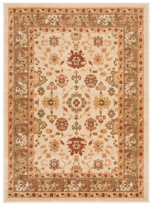 Safavieh Hlm1738 Power Loomed, 288,000 points/sqm, 12mm pile height Rug Cream / Green 8' x 11'