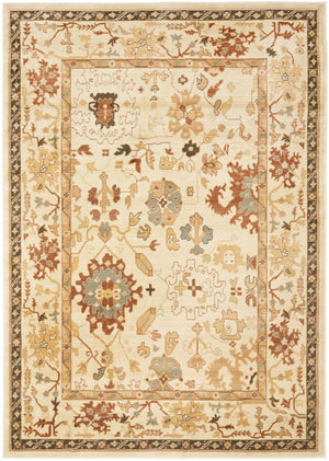 Safavieh Hlm1739 Power Loomed, 288,000 points/sqm, 12mm pile height  Rug Creme / Creme HLM1739-1111-4