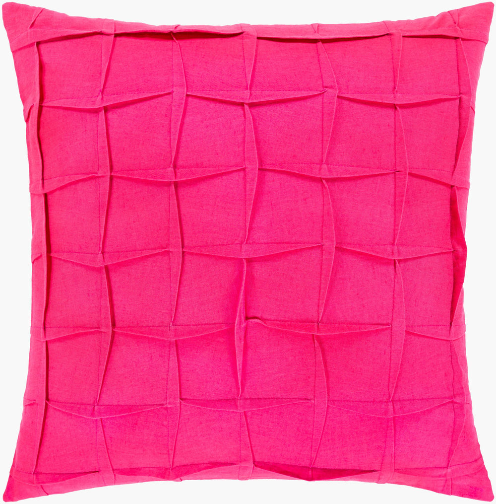 Surya Halen 20" X 20" Luxurious Linen-cotton Accent Pillow - Elegant Home Decor For Comfort & Style Magenta Linen,Cotton,Cotton Hln003-2222p