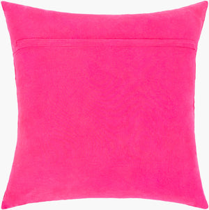Surya Halen 20" X 20" Luxurious Linen-cotton Accent Pillow - Elegant Home Decor For Comfort & Style Magenta Linen,Cotton,Cotton Hln003-2222p