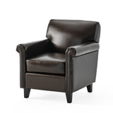 Christopher Knight Home® - Noble House - Leeds Classic Brown Bonded Leather Club Chair