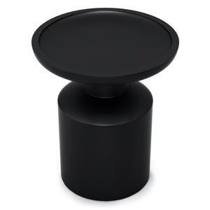 English Elm Haynes Solid Mango Accent Table – Handcrafted Sculptural Wood End Table, Boho Style, Multipurpose Black B136P158439