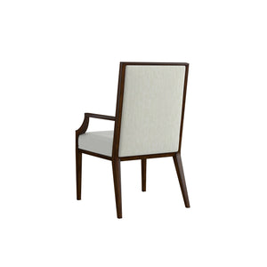 A.R.T. Furniture Eave Upholstered Arm Chair - Elegant Ivory Polyester Fabric With Stylish Tapered Legs For Comfort - Set Of 2 Off,White Material(S), Poplar And Parawood Solids 336207-1860