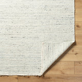 Hamburg HMB-2300 9' x 12' Handmade Rug HMB2300-912  Ivory, Light Gray, Medium Gray, Black Surya