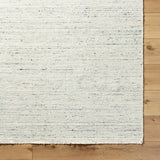 Hamburg HMB-2300 9' x 12' Handmade Rug HMB2300-912  Ivory, Light Gray, Medium Gray, Black Surya