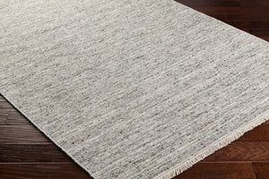 Surya Hamburg 2' X 3' Handmade Wool Rug - Modern Elegance With Stylish Fringe & Easy Maintenance For Comfort Medium Gray Wool Hmb2301-23