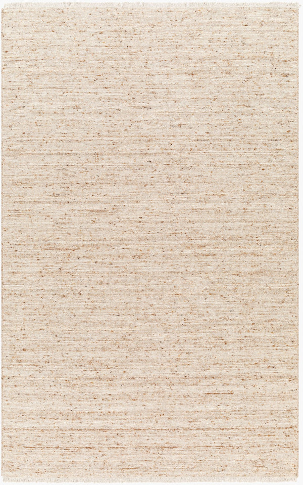 Surya Hamburg 2' X 3' Handmade Wool Rug - Modern Elegance With Stylish Fringe & Easy Maintenance For Comfort Beige Wool Hmb2302-23