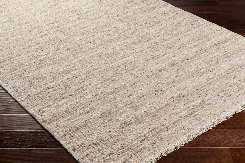 Surya Hamburg 2' X 3' Handmade Wool Rug - Modern Elegance With Stylish Fringe & Easy Maintenance For Comfort Beige Wool Hmb2303-23