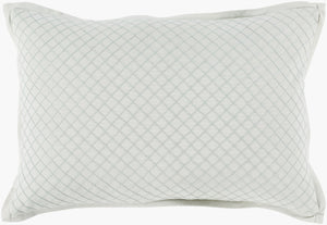 Surya Hamden Luxurious 13"L X 19"W Cotton Lumbar Pillow - Elegant Comfort For Modern Home Decor Green Cotton,Cotton Hmd003-1319