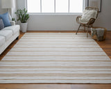 Feizy Rugs Duprine PET/Polyester Hand Woven Casual Rug Ivory/Taupe/Brown 10' x 14'
