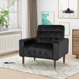 Christopher Knight Home® - Noble House - - Mirod Comfy Arm Chair With Tufted Back , Modern For Living Room, Bedroom And Study