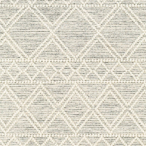Livabliss Hemingway Handwoven Flatweave Wool Blend Rug Global Pattern for Entryways and Hallways Ivory, Black 8' x 10' HMG2303-810