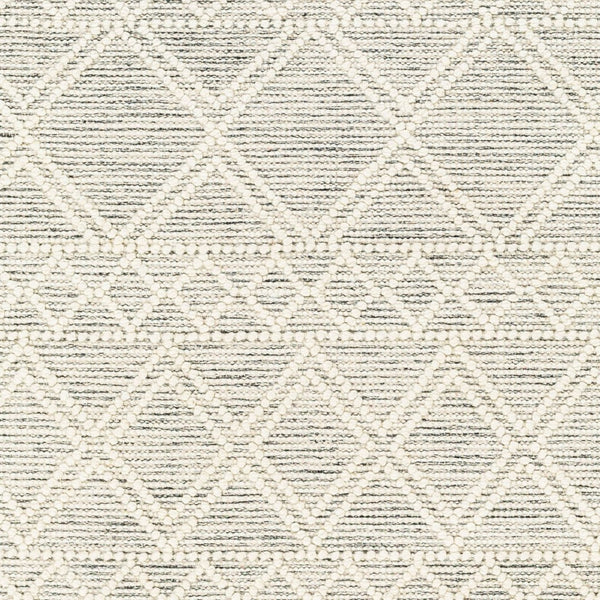 Livabliss Hemingway Handwoven Flatweave Wool Blend Rug Global Pattern for Entryways and Hallways Ivory, Black 8' x 10' HMG2303-810