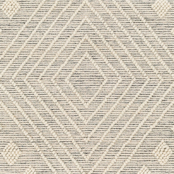 Livabliss Hemingway Handwoven Flatweave Wool Blend Rug for Cottage and Farmhouse Interiors Ivory, Black 27" x 45" HMG2306-2339