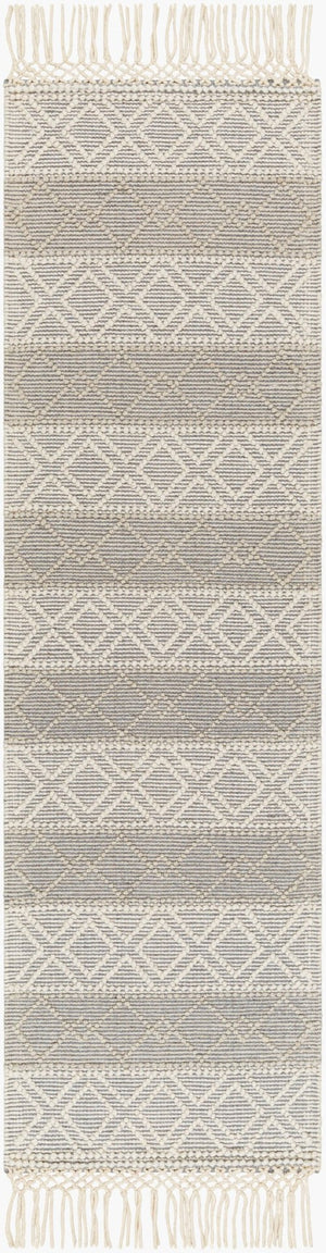 Livabliss Hemingway Handwoven Wool Blend Flatweave Accent Rug for Entryways and Cozy Cottage Spaces Ivory, Beige 2'3" x 7'6" HMG2308-2376