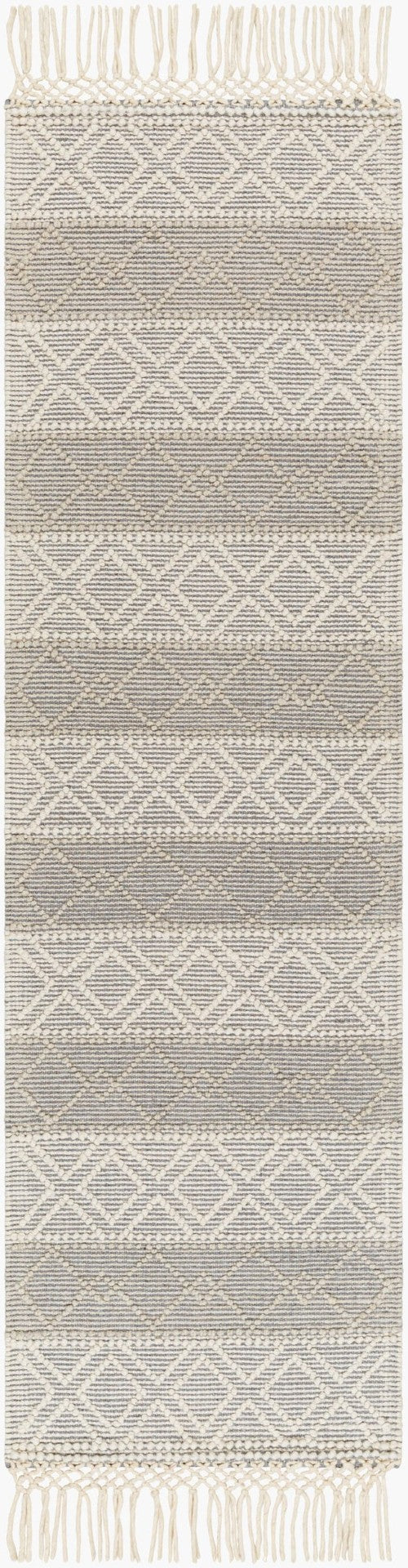 Livabliss Hemingway Handwoven Wool Blend Flatweave Accent Rug for Entryways and Cozy Cottage Spaces Ivory, Beige 2'3" x 7'6" HMG2308-2376