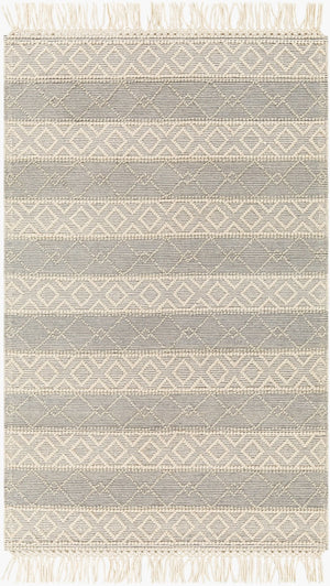 Livabliss Hemingway Handwoven Wool Blend Flatweave Accent Rug for Entryways and Cozy Cottage Spaces Ivory, Beige 9' x 12' HMG2308-912