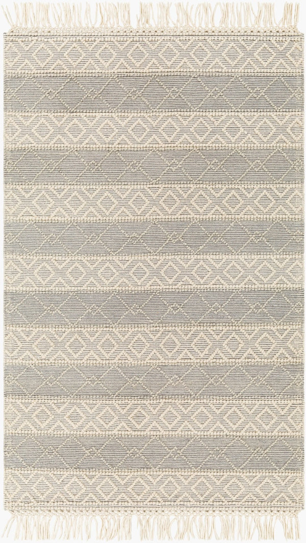 Livabliss Hemingway Handwoven Wool Blend Flatweave Accent Rug for Entryways and Cozy Cottage Spaces Ivory, Beige 9' x 12' HMG2308-912