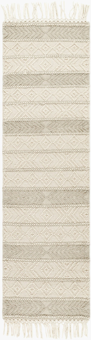 Livabliss Hemingway Flatweave Wool Blend Handcrafted Rug Cottage Style Entryway Accent Ivory, Beige 2' x 5' HMG2309-25