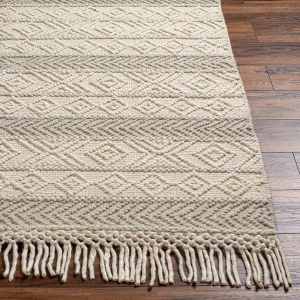 Livabliss Hemingway Flatweave Wool Blend Handcrafted Rug Cottage Style Entryway Accent Ivory, Beige 2' x 5' HMG2309-25
