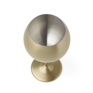 Lenox Cambridge 18 Oz Brushed Gold Stainless Steel Red Wine Glasses, Set of 4 NO COLOR METAL EW007CBGLDDS